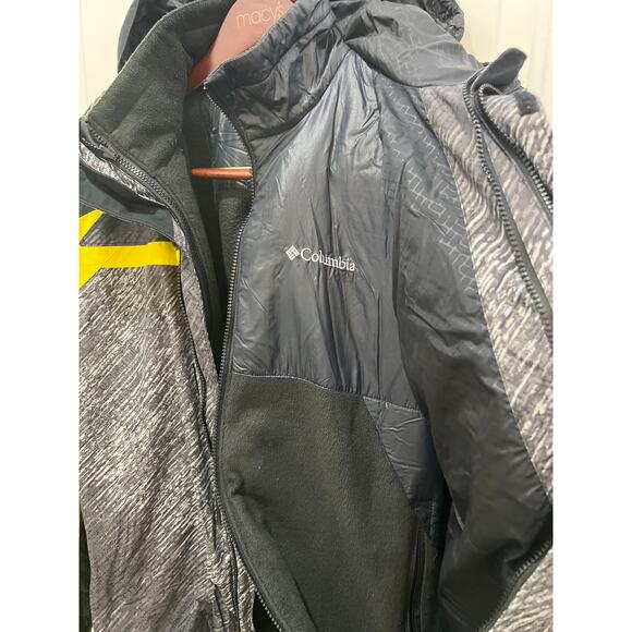 Columbia interchange 2 in 1 men’s jacket large removable hood/shell waterproof - Picture 7 of 12